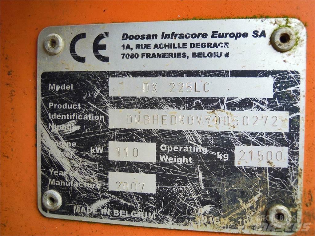 Doosan DX225LC Rupsgraafmachines