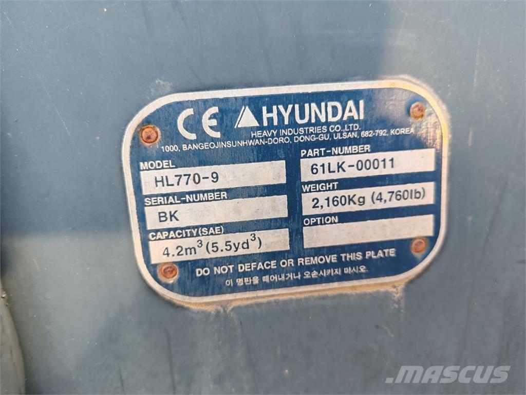 Hyundai HL770-9A Wielladers