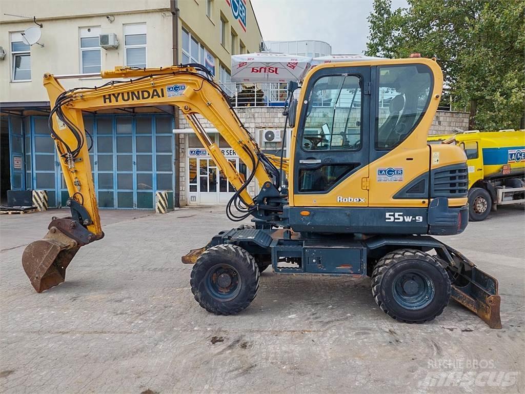 Hyundai R55W-9 Minigraafmachines < 7t