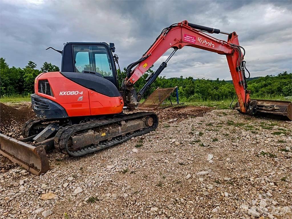 Kubota KX080-4 Minigraafmachines < 7t