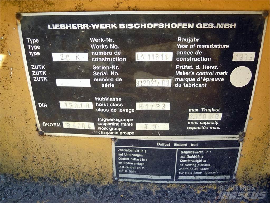 Liebherr 20K Torenkranen