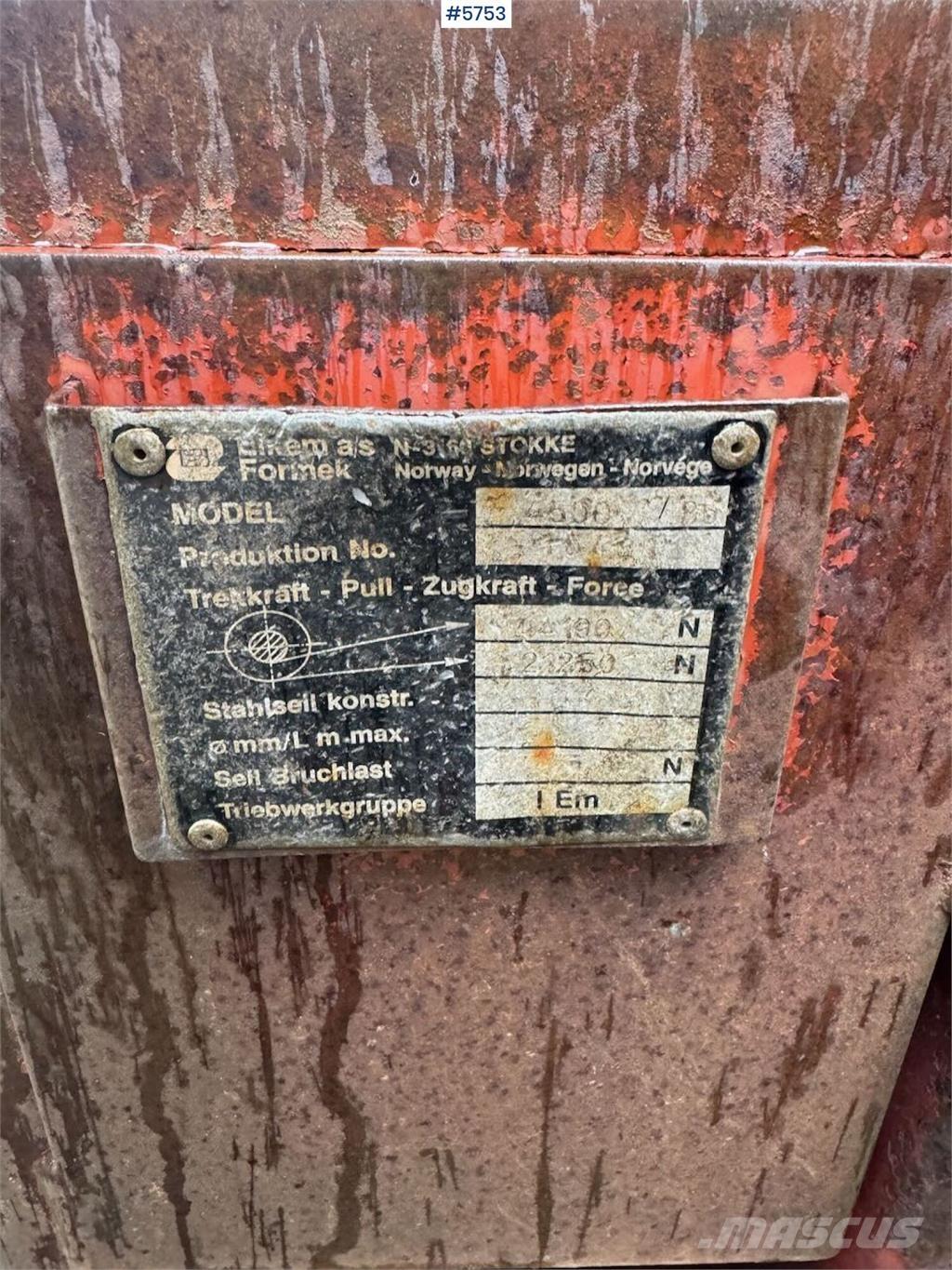  Formek 4500 Overige componenten