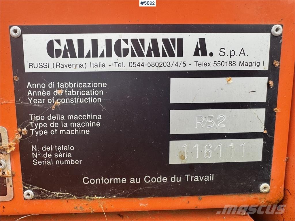 Gallignani R52 Overige rooimachines