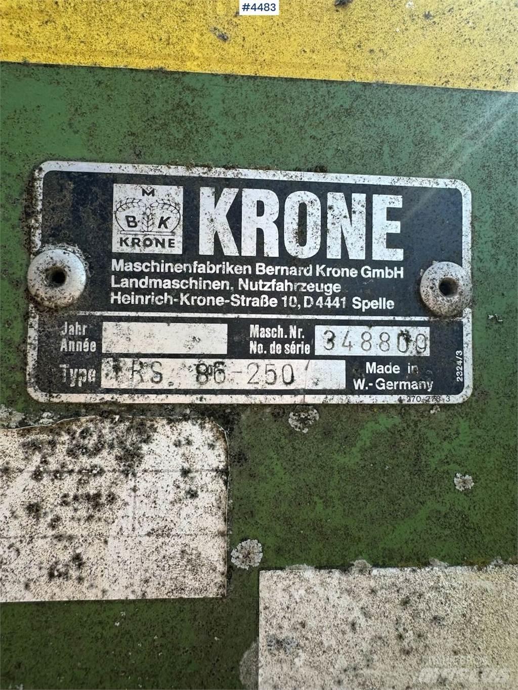 Krone TRS 86 Overige grondbewerkingsmachines en accessoires
