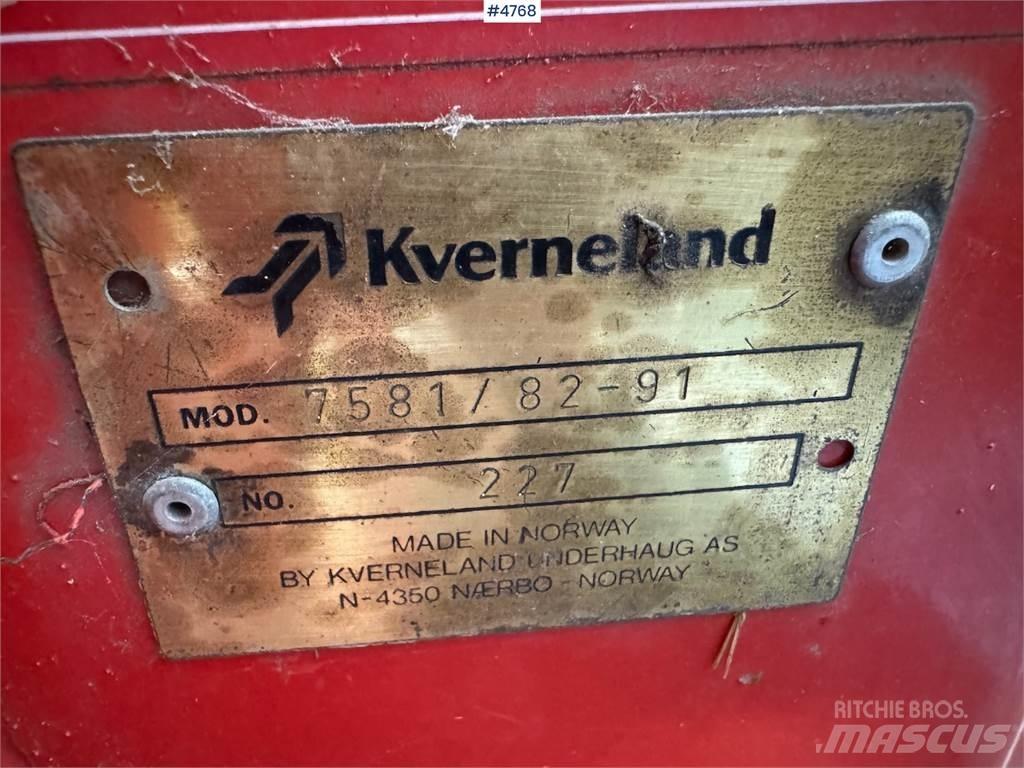 Kverneland 7581 Overige rooimachines