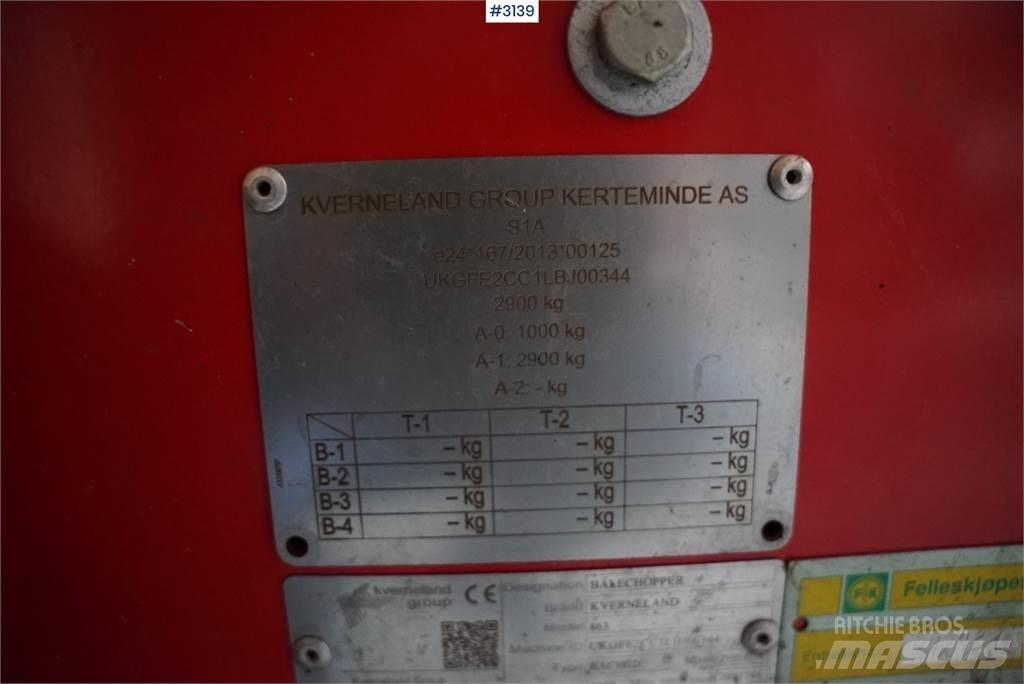 Kverneland 863 Overige hooi- en voedergewasmachines