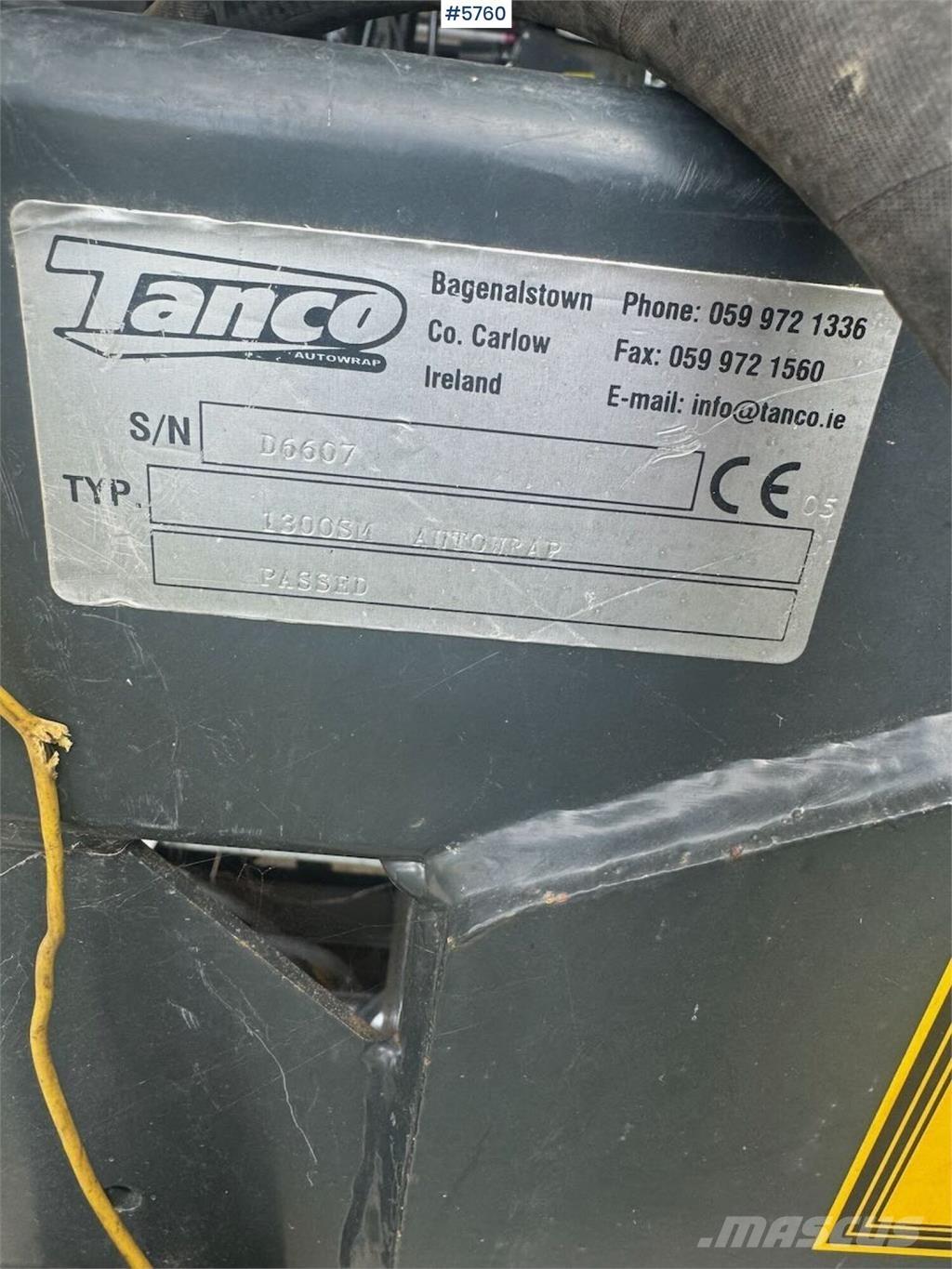 Tanco 1300SM Overige rooimachines