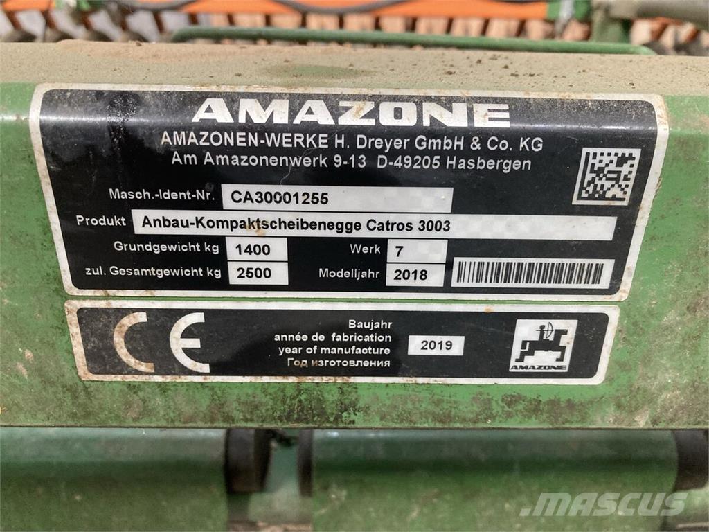 Amazone Catros 3003 Schijveneggen