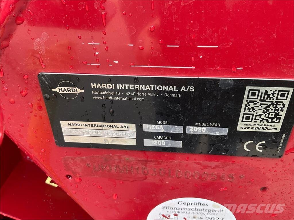 Hardi MEGA 1200 Getrokken spuitmachines