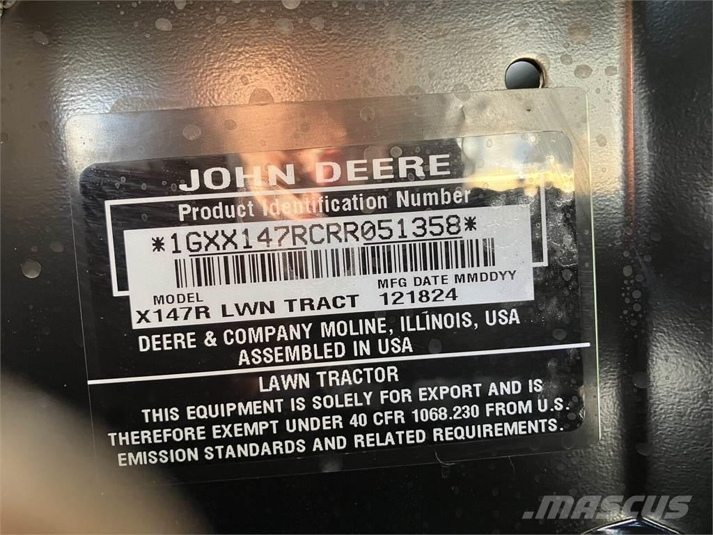 John Deere X 147R Terreinbeheermachines - overige