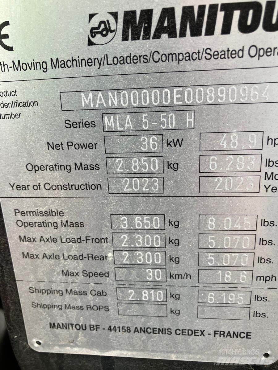 Manitou MLA 5-50 Voorladers en gravers