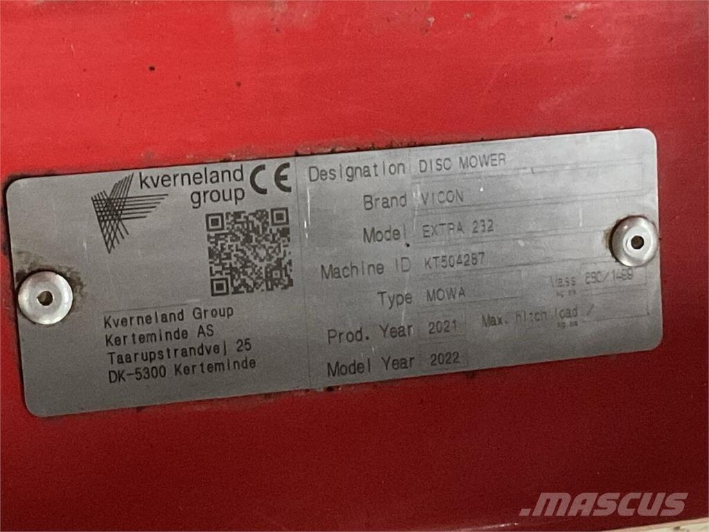 Vicon Extra 232 Maaiers