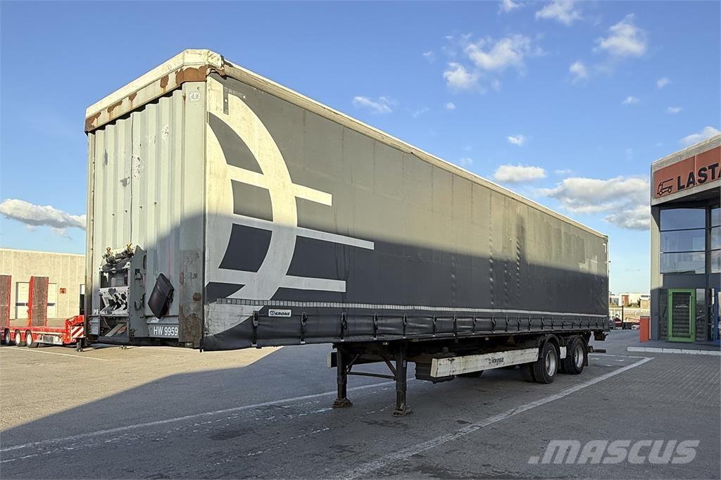 Krone 2 Aks. Gardin Opleggers met meesturende achterwielen