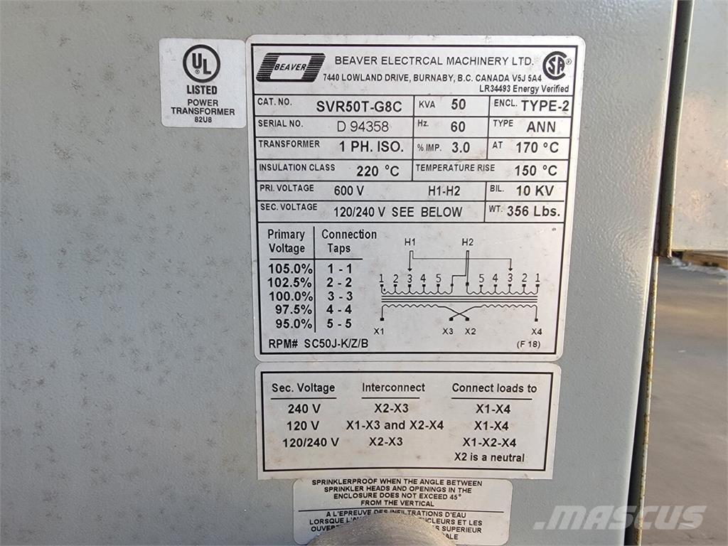  BEAVER SVR50T-G8C Bouw - Overige