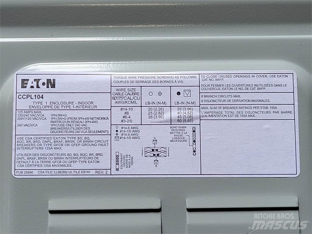 Eaton CCPL104 Bouw - Overige