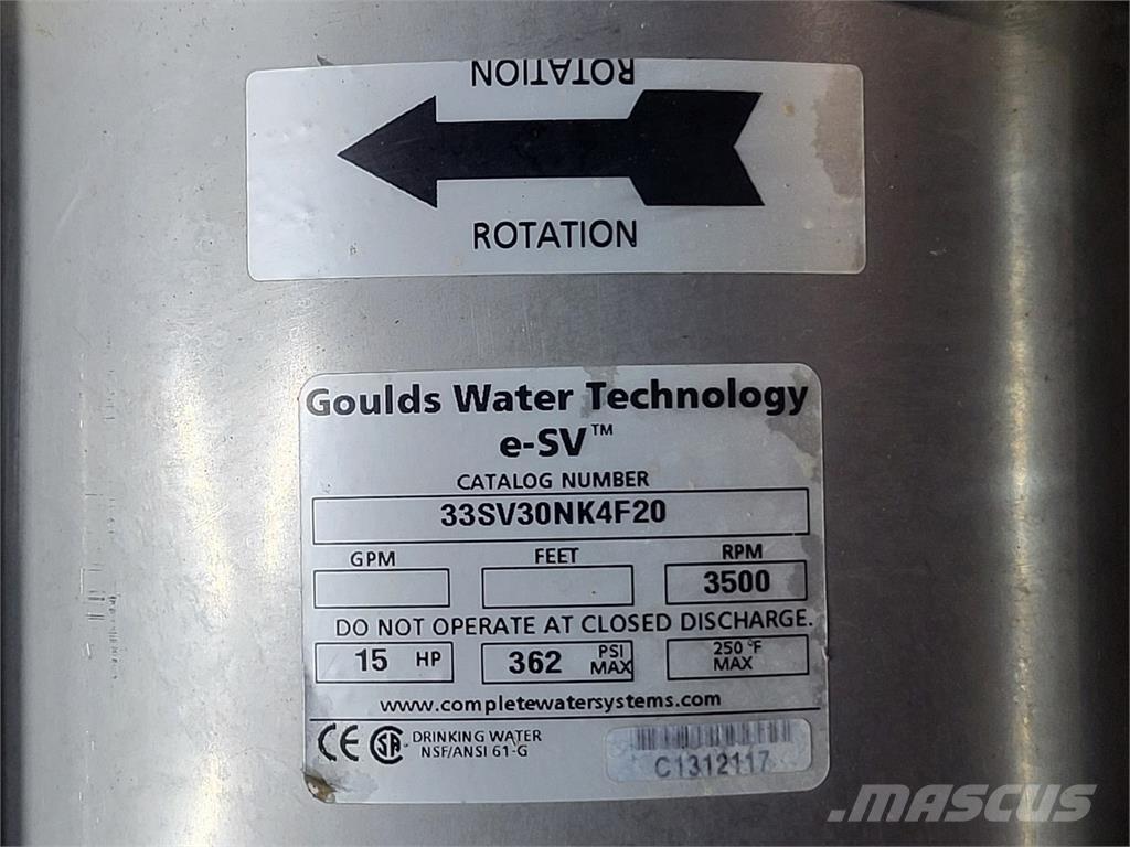  GOULDS 33SV30NK4F20 Waterpompen
