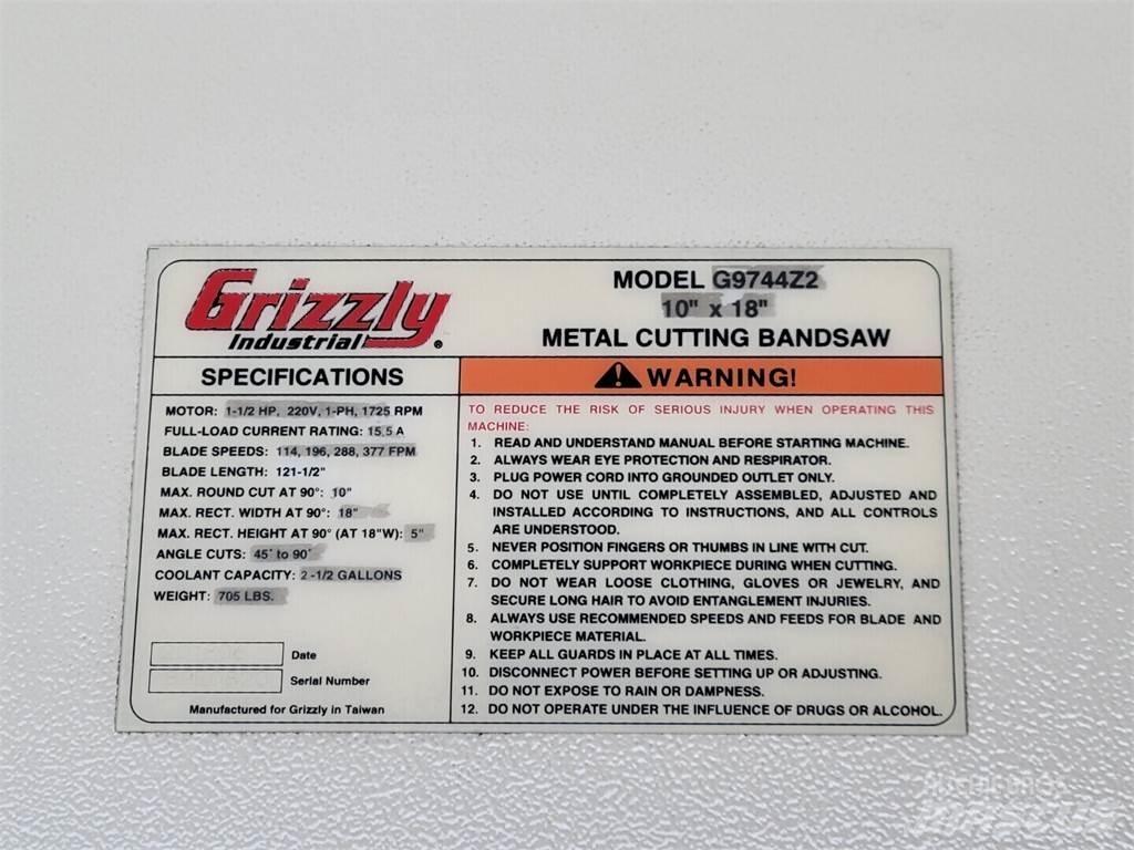 Grizzly G9744Z2 Bouw - Overige