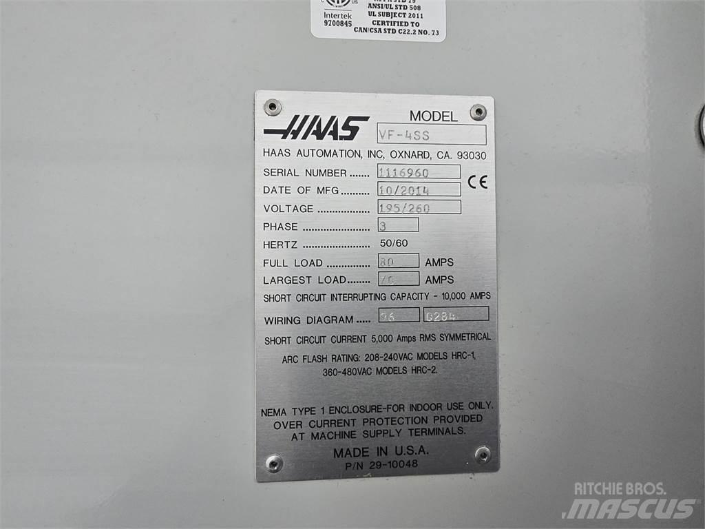 Haas VF-4SS Bouw - Overige