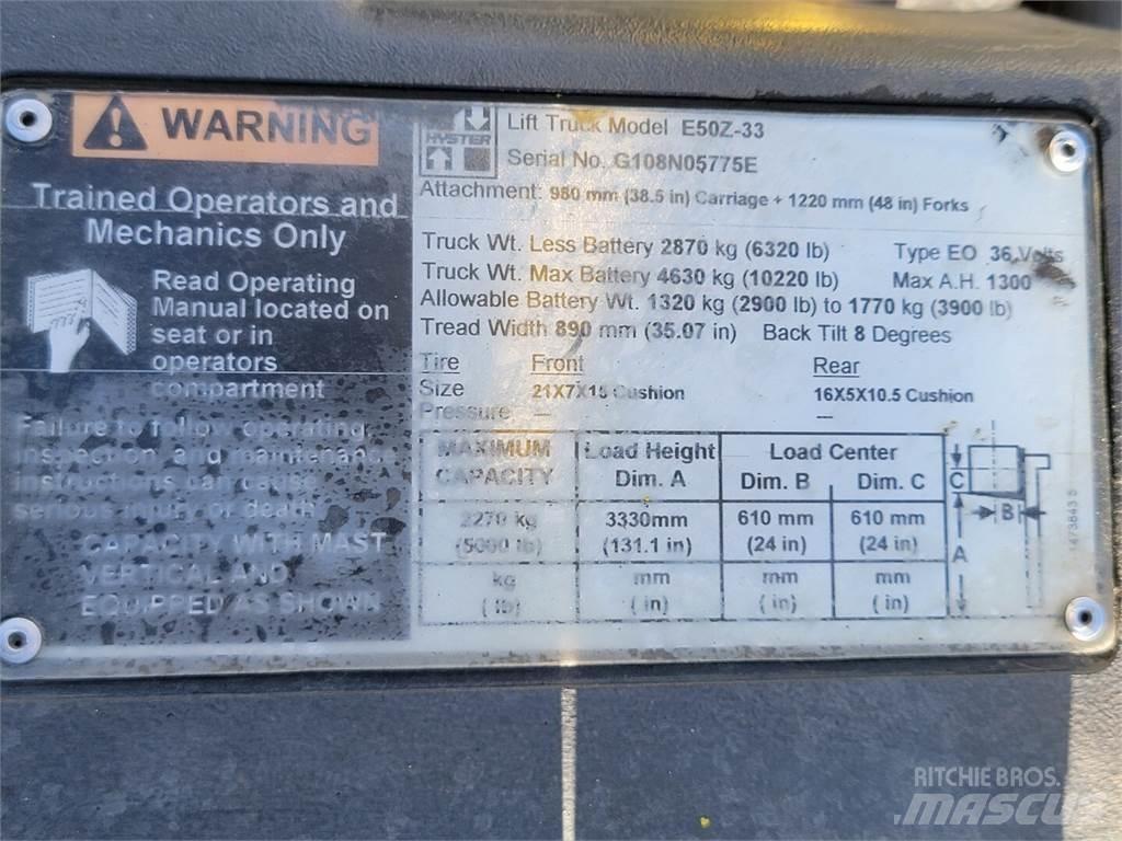 Hyster E50Z-33 Bouw - Overige