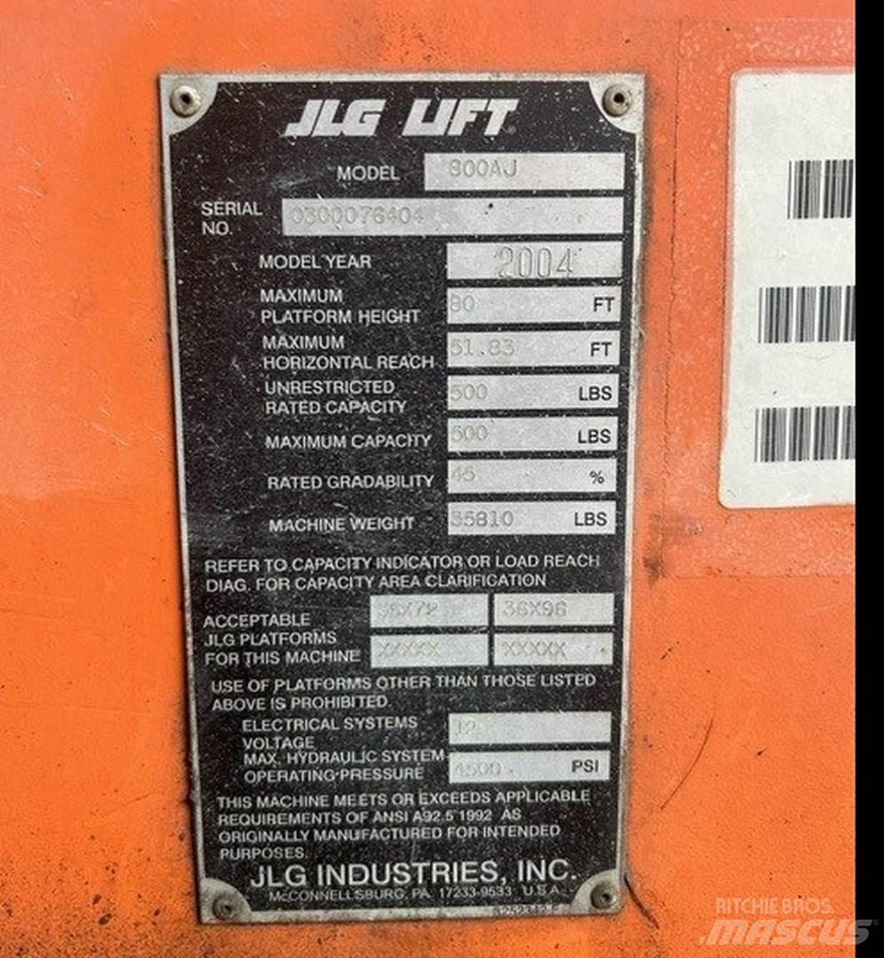 JLG 800AJ Knikarmhoogwerkers