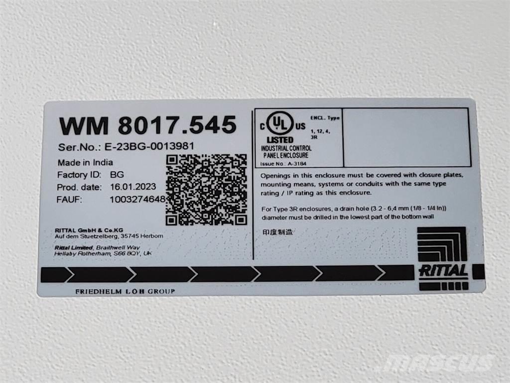  RITTAL WM241608NC Bouw - Overige