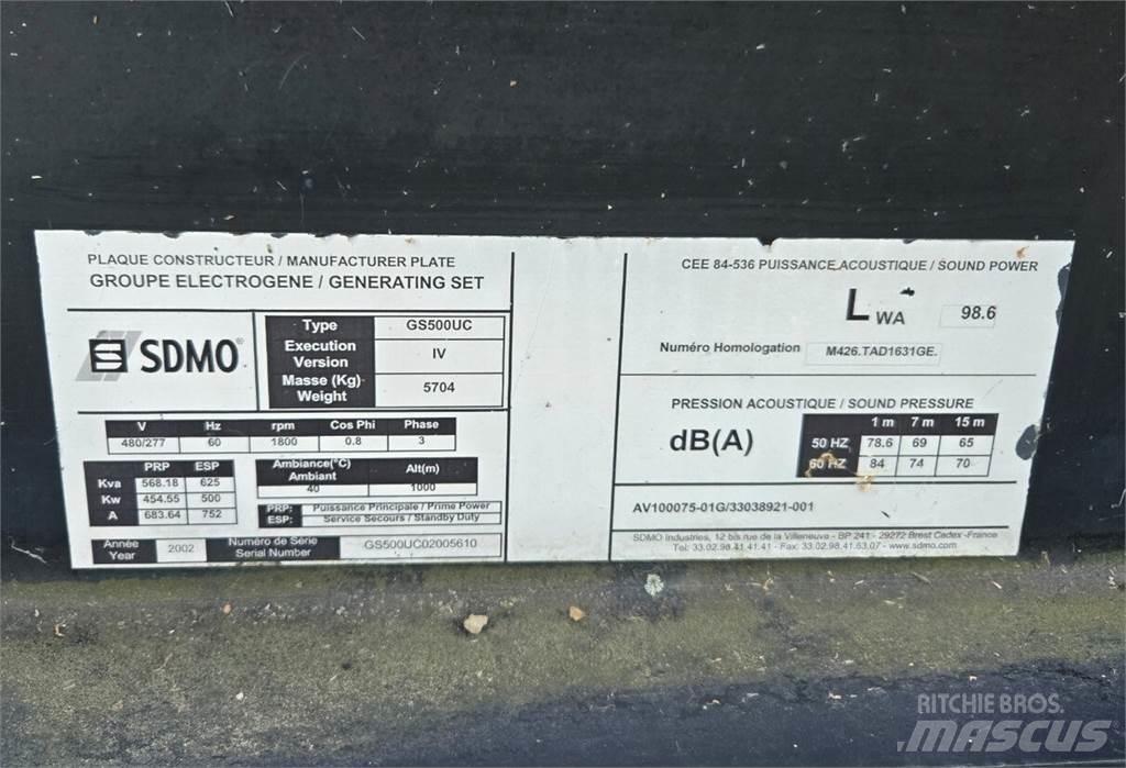Sdmo GS500UC Diesel generatoren