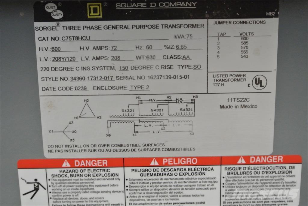  SQUARE D C75T8HCU Bouw - Overige