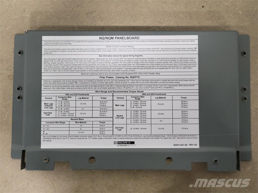  SQUARE D NQ6RDE Bouw - Overige