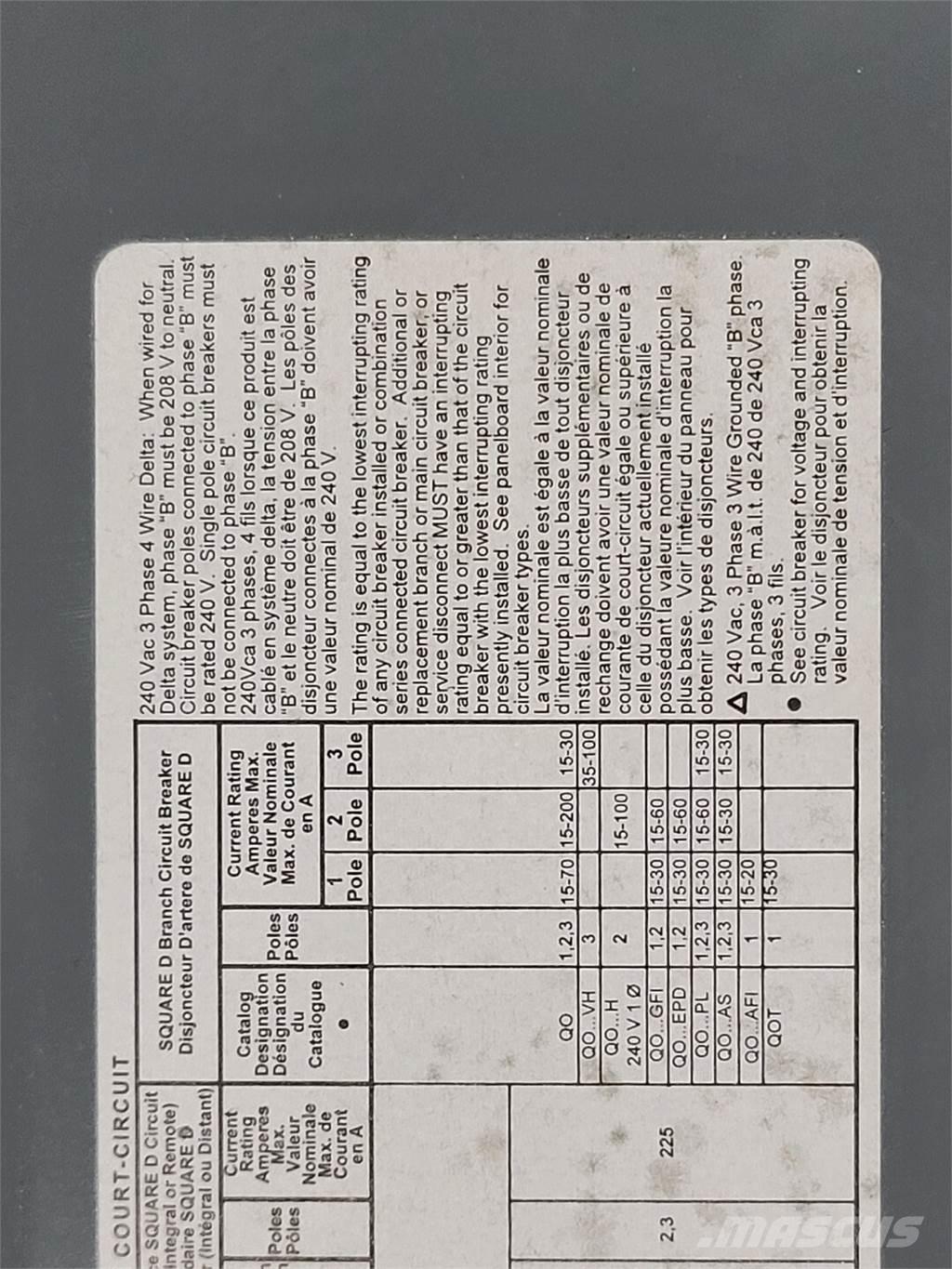  SQUARE D QOC30UC Bouw - Overige