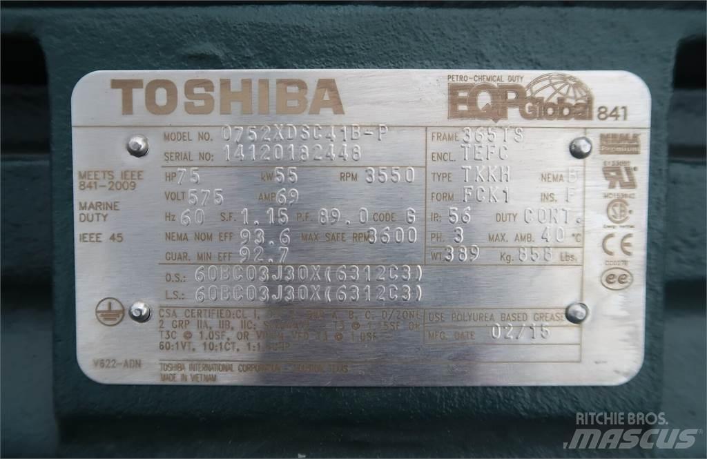  TOSHIBA 0752XDSC41B-P Industriële motoren