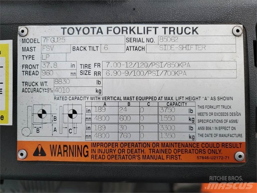 Toyota 7FGU25 Bouw - Overige