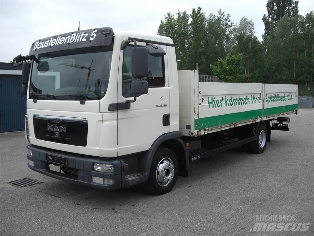 MAN 8180L Platte bakwagens