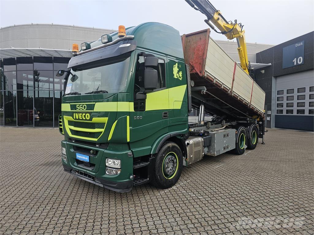 Iveco Stralis 560 6x4 Containertrucks met kabelsysteem
