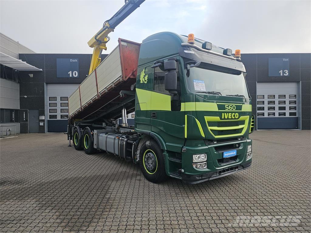 Iveco Stralis 560 6x4 Containertrucks met kabelsysteem