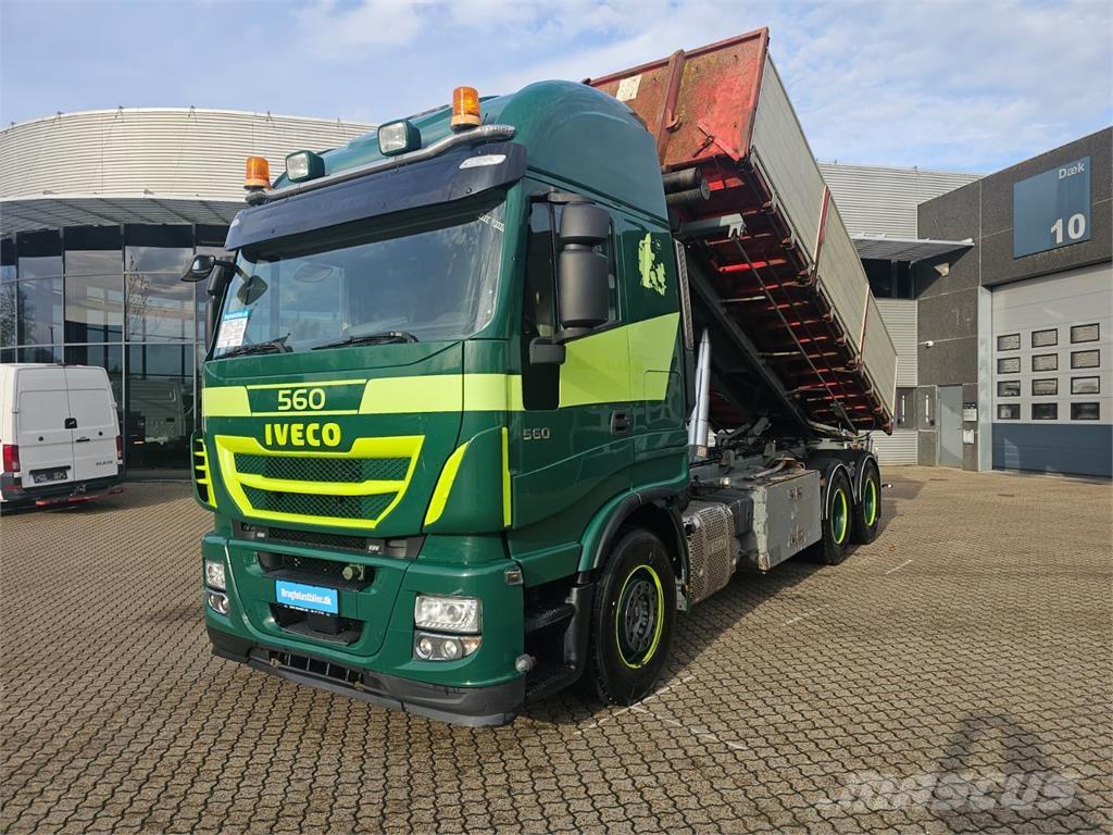 Iveco Stralis 560 6x4 Containertrucks met kabelsysteem