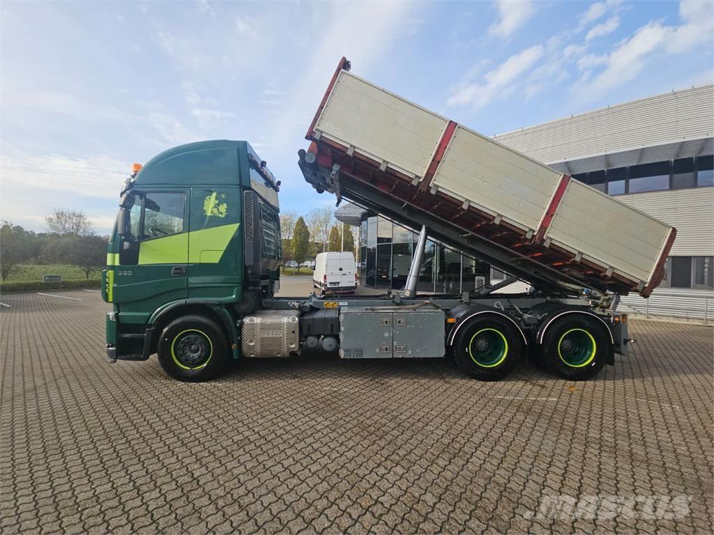 Iveco Stralis 560 6x4 Containertrucks met kabelsysteem