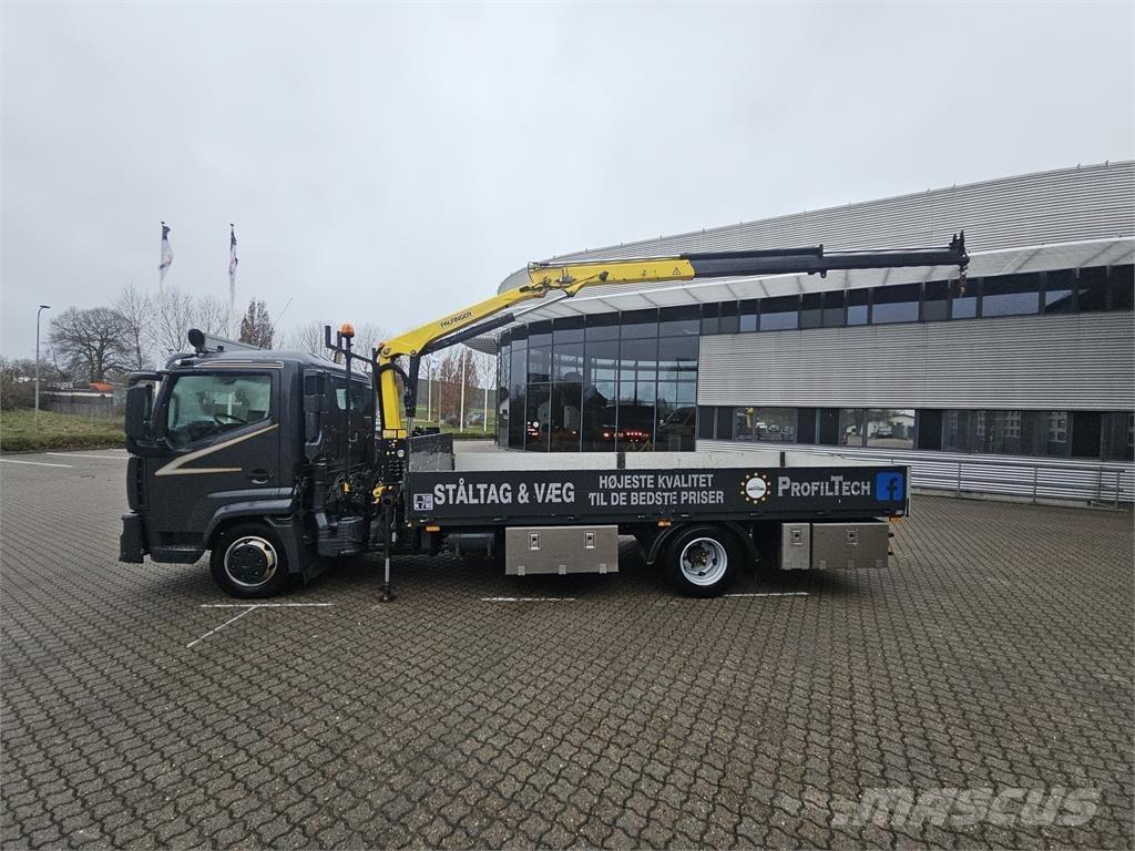 Renault D-Serie Vlakke laadvloer met kraan