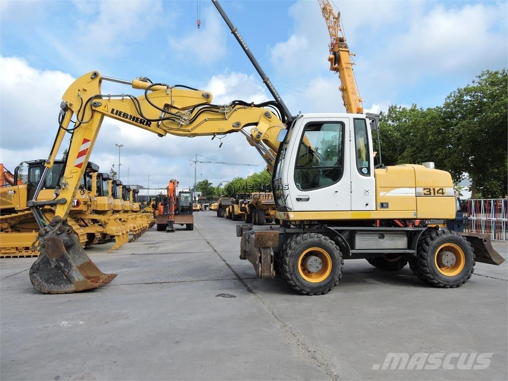 Liebherr A314 Wielgraafmachines