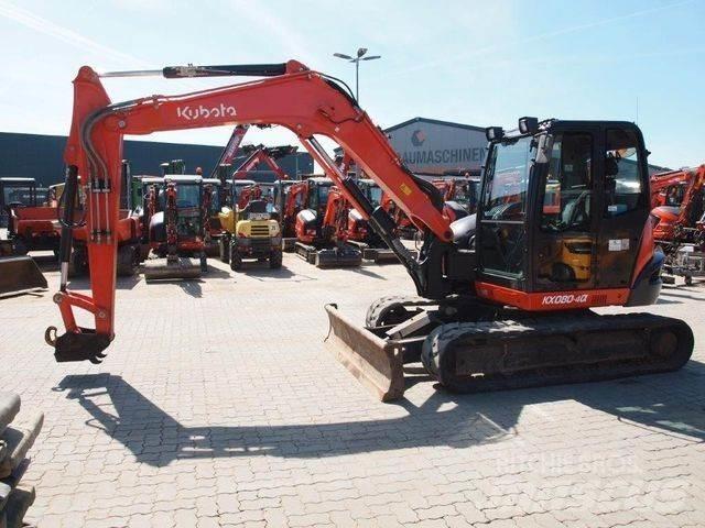 Kubota KX080-4a Minigraafmachines < 7t