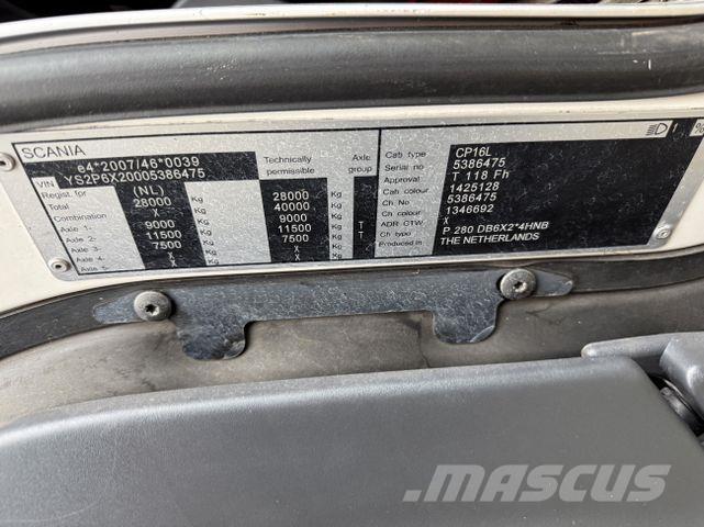 Scania P280 6X2*4 Chassis met cabine
