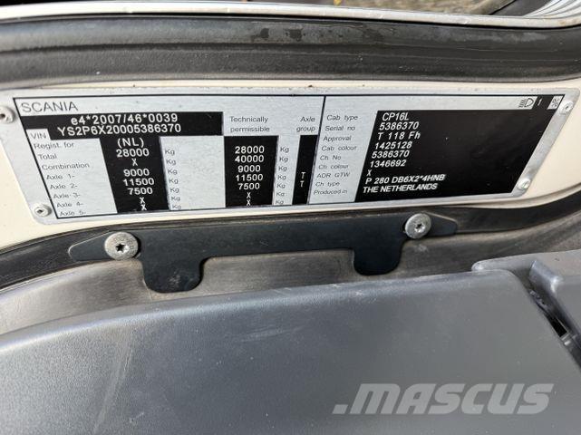 Scania P280 6X2*4 Chassis met cabine
