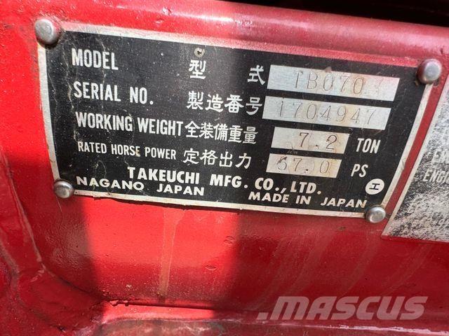 Takeuchi TB070 Minigraafmachines < 7t