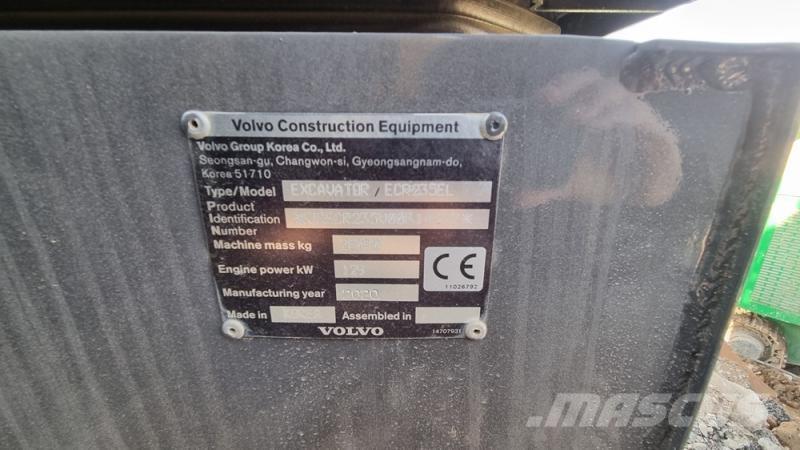 Volvo ecr235 Rupsgraafmachines