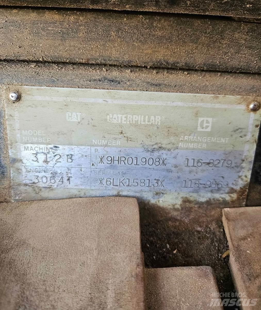 CAT 312B Rupsgraafmachines