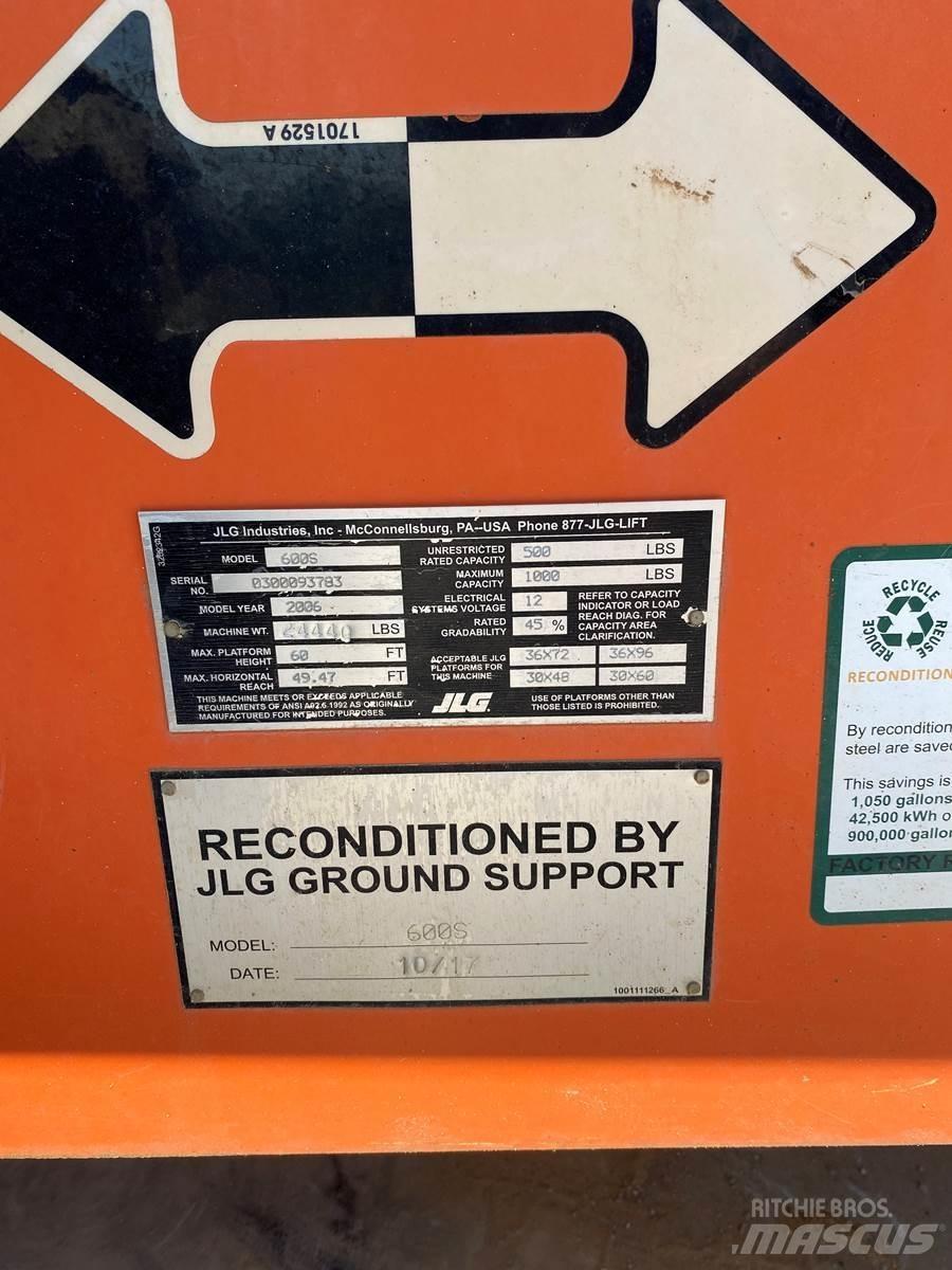 JLG 600S Telescoophoogwerkers