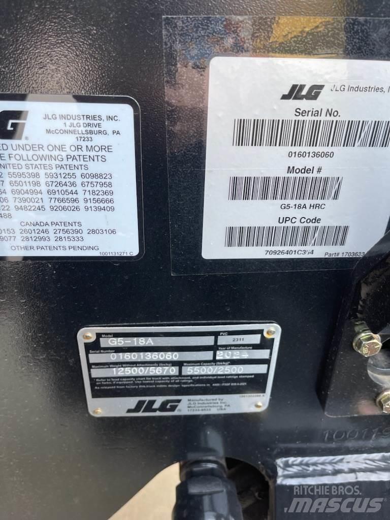 JLG G5-18A Verreikers