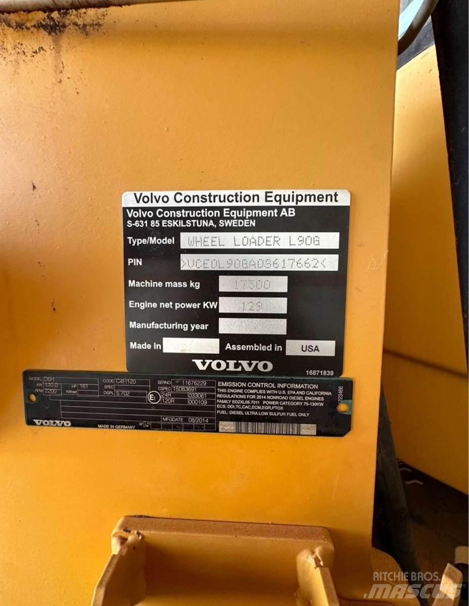 Volvo L90G Wielladers