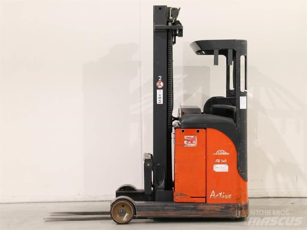 Linde R14C/115 Reachtruck voor hoog niveau