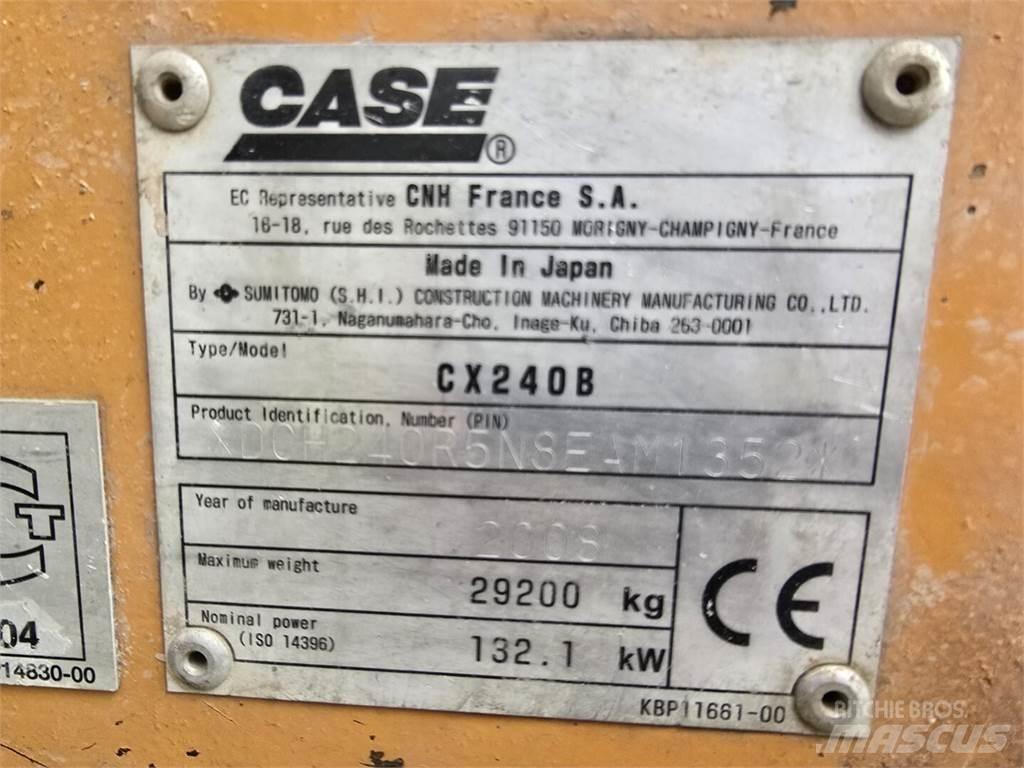 CASE CX 240 B Rupsgraafmachines