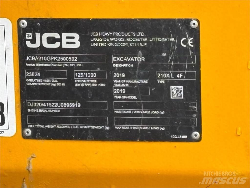 JCB 210 X L 4F Rupsgraafmachines